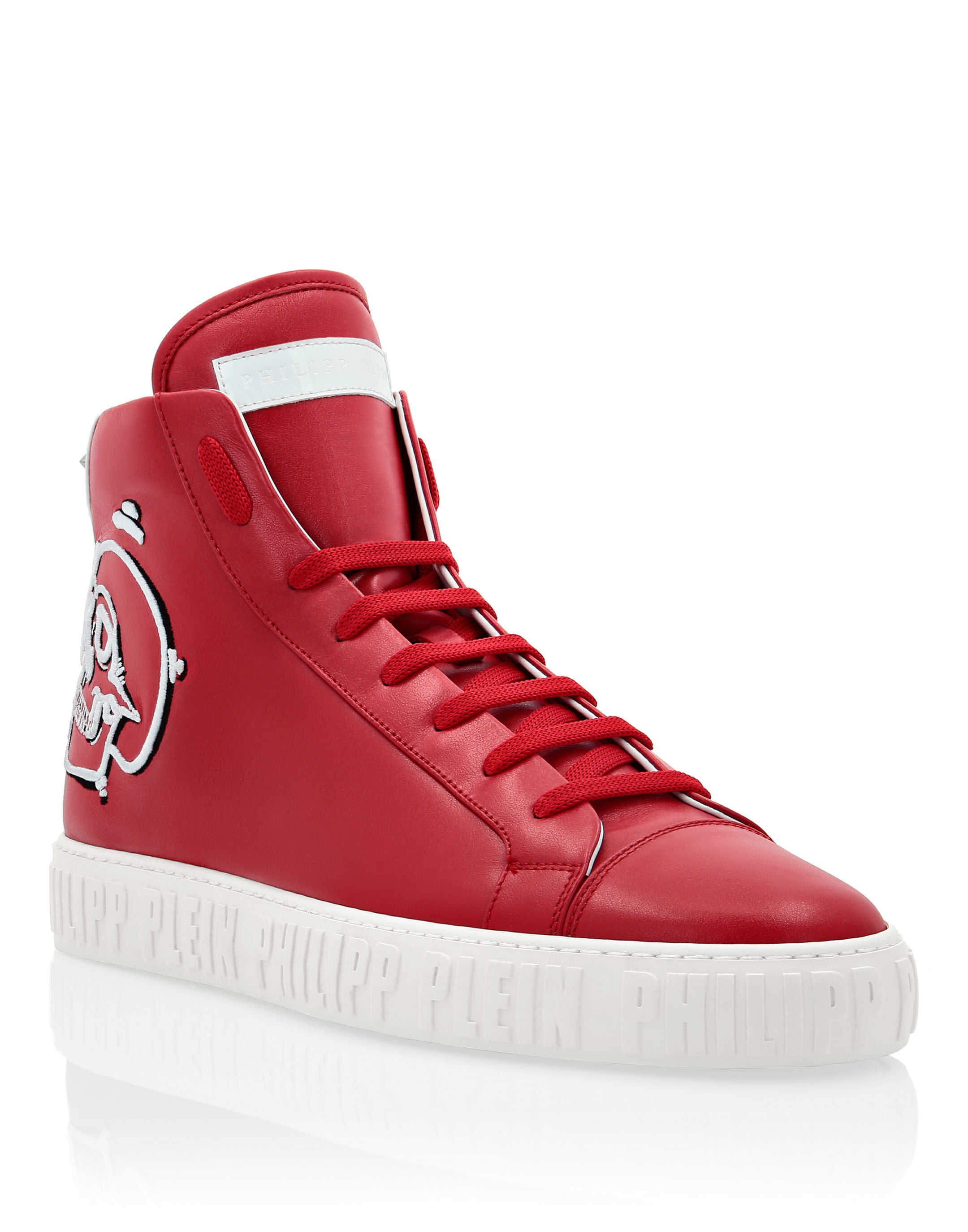 sports red shoes