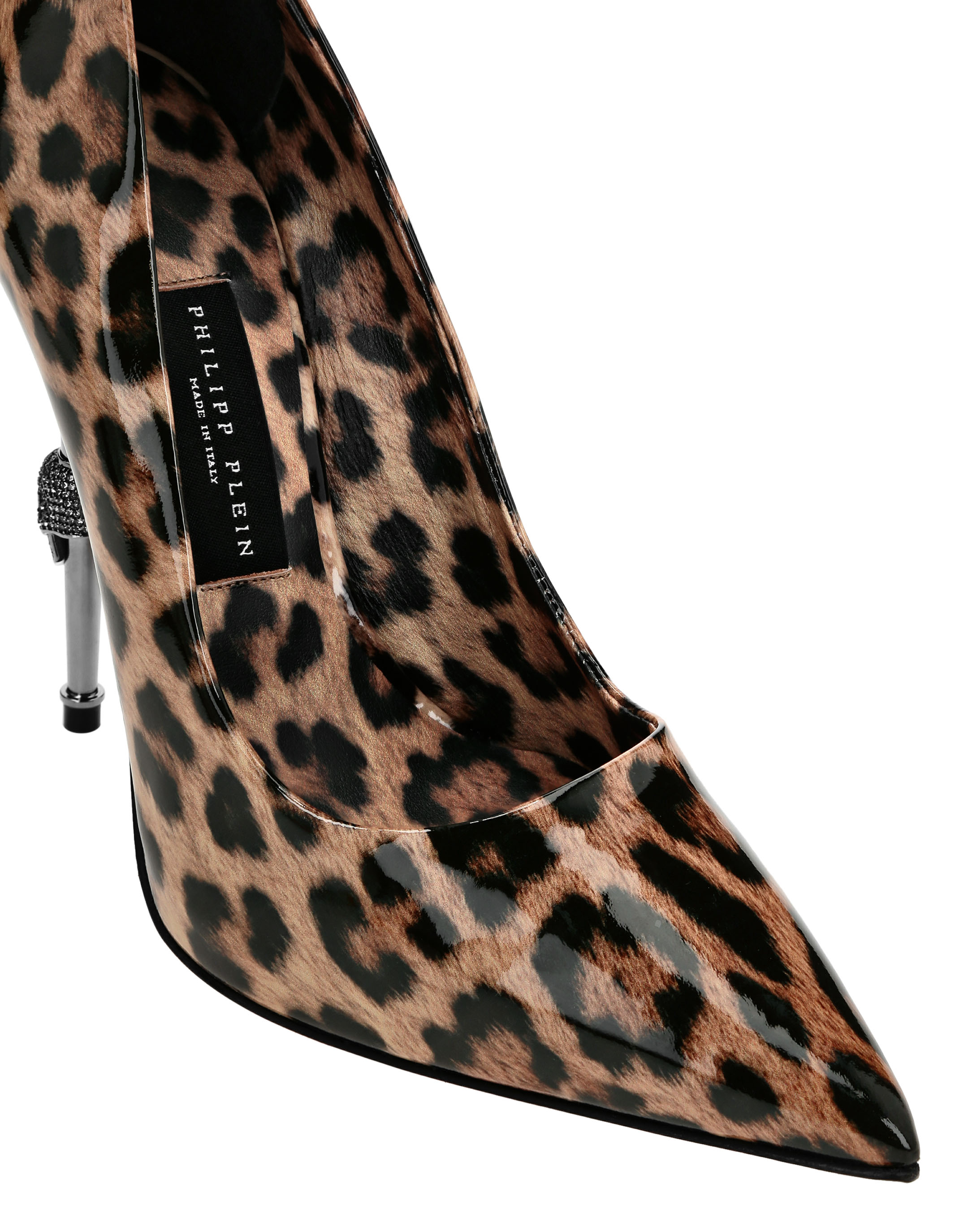 Women's Leopard Patent Leather Pumps