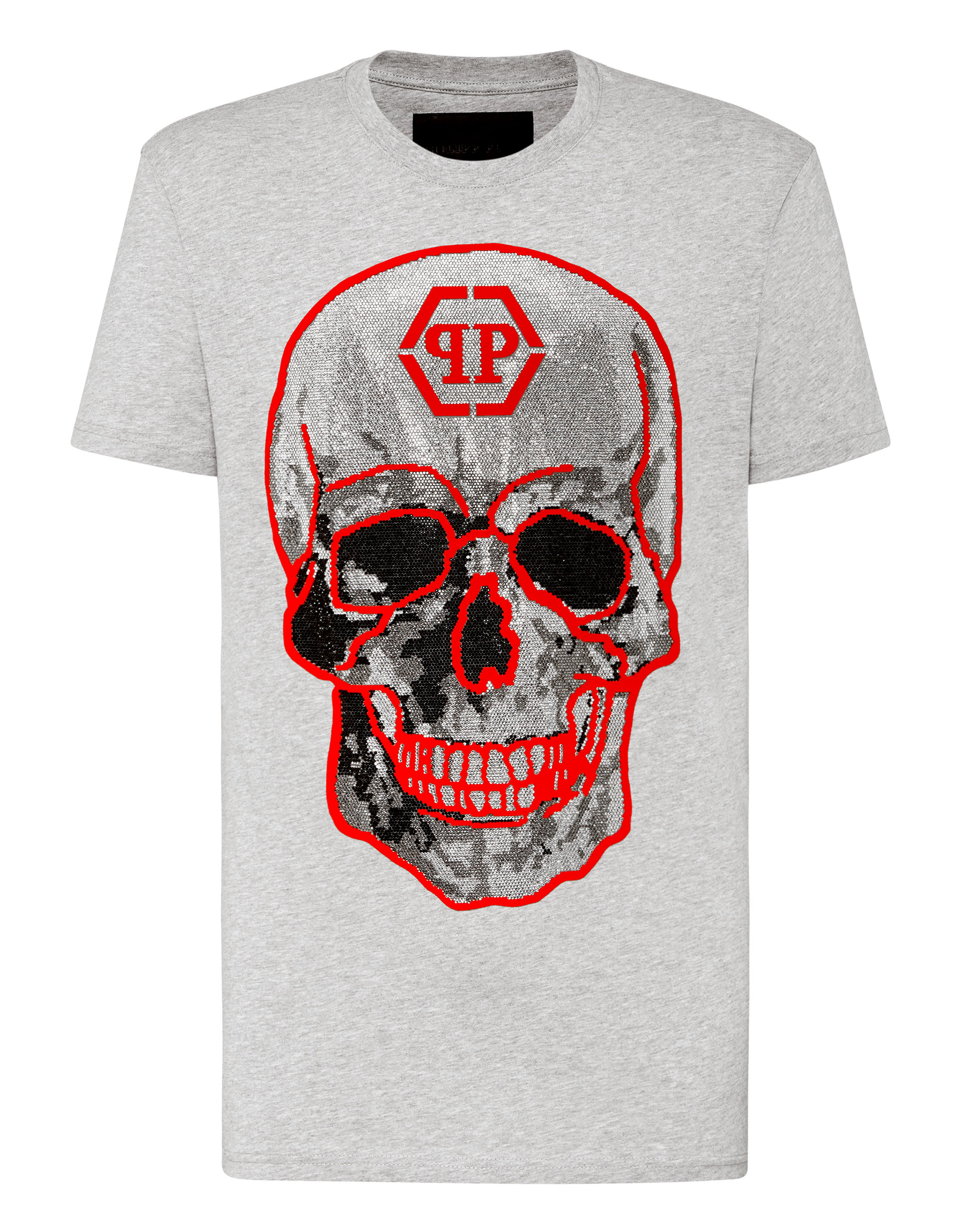 philipp plein crystal skull t-shirt